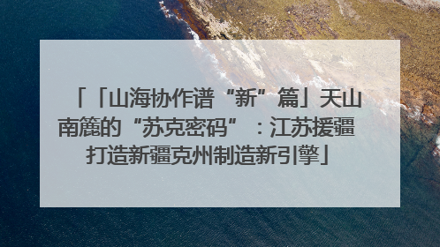 「山海协作谱“新”篇」天山南簏的“苏克密码”：江苏援疆打造新疆克州制造新引擎