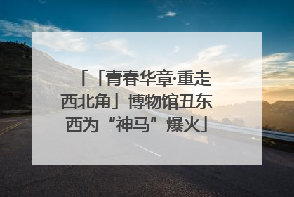 「青春华章·重走西北角」博物馆丑东西为“神马”爆火