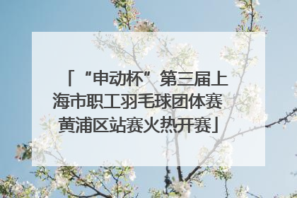 “申动杯”第三届上海市职工羽毛球团体赛黄浦区站赛火热开赛
