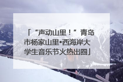 “声动山里！”青岛市杨家山里•西海岸大学生音乐节火热出圈
