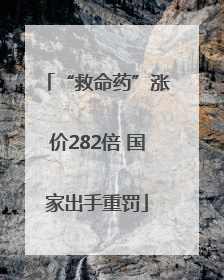 “救命药”涨价282倍 国家出手重罚