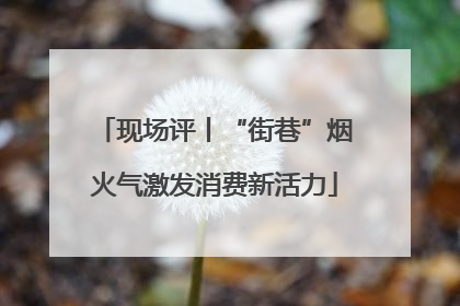 现场评丨“街巷”烟火气激发消费新活力