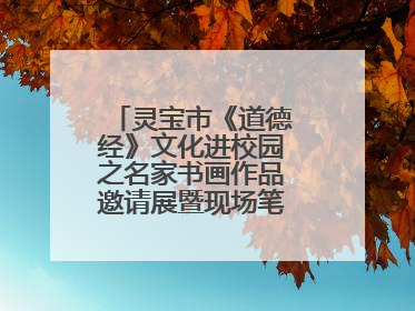 灵宝市《道德经》文化进校园之名家书画作品邀请展暨现场笔会活动举行