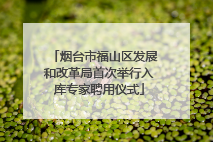 烟台市福山区发展和改革局首次举行入库专家聘用仪式