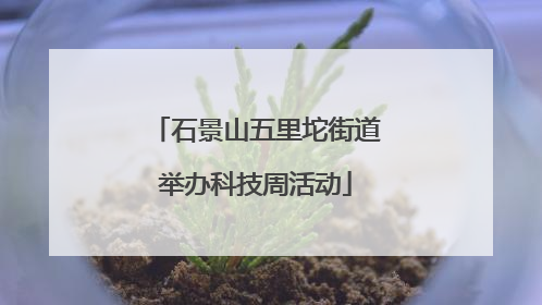 石景山五里坨街道举办科技周活动