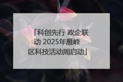 科创先行 政企联动 2025年雁峰区科技活动周启动