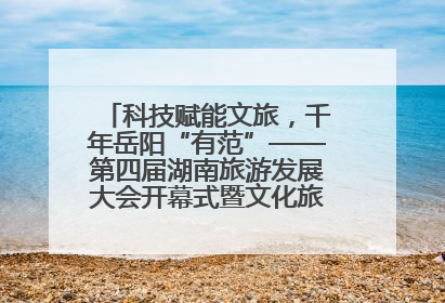 科技赋能文旅，千年岳阳“有范”——第四届湖南旅游发展大会开幕式暨文化旅游推介会侧记