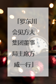 罗东川会见方大集团董事局主席方威一行