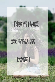 粽香传暖意 驿站系民情