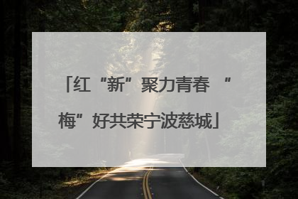 红“新”聚力青春 “梅”好共荣宁波慈城