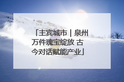 主宾城市｜泉州万件瑰宝绽放 古今对话赋能产业