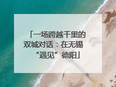 一场跨越千里的双城对话：在无锡“遇见”德阳