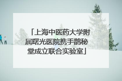 上海中医药大学附属曙光医院携手鹊秘堂成立联合实验室