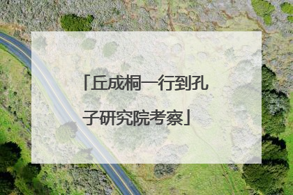 丘成桐一行到孔子研究院考察