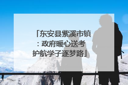 东安县紫溪市镇：政府暖心送考 护航学子逐梦路