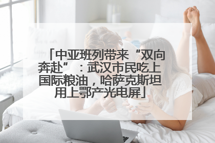 中亚班列带来“双向奔赴”：武汉市民吃上国际粮油，哈萨克斯坦用上鄂产光电屏