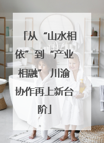 从“山水相依”到“产业相融” 川渝协作再上新台阶