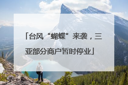 台风“蝴蝶”来袭，三亚部分商户暂时停业