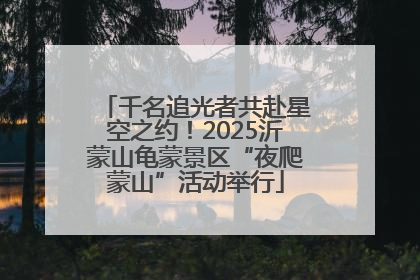 千名追光者共赴星空之约！2025沂蒙山龟蒙景区“夜爬蒙山”活动举行