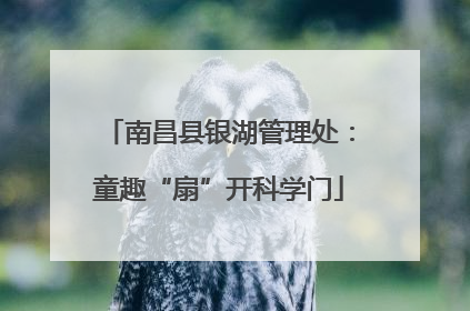 南昌县银湖管理处：童趣“扇”开科学门
