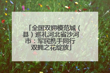 全国双拥模范城（县）巡礼河北省沙河市：军民携手同行 双拥之花绽放