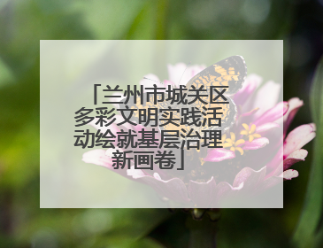兰州市城关区多彩文明实践活动绘就基层治理新画卷