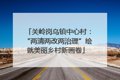关岭岗乌镇中心村：“两清两改两治理”绘就美丽乡村新画卷