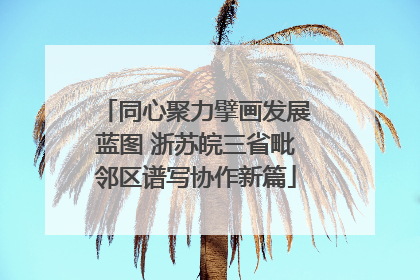 同心聚力擘画发展蓝图 浙苏皖三省毗邻区谱写协作新篇