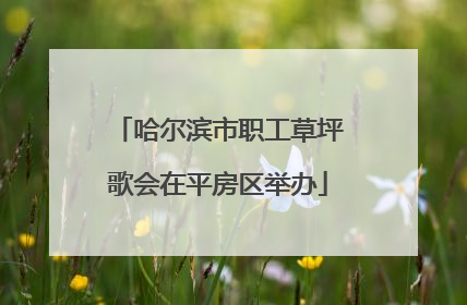 哈尔滨市职工草坪歌会在平房区举办