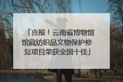 喜报！云南省博物馆馆藏纺织品文物保护修复项目荣获全国十佳