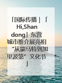 国际传播｜「Hi,Shandong」东营城市推介展亮相“从蒙马特到加里波第”文化节