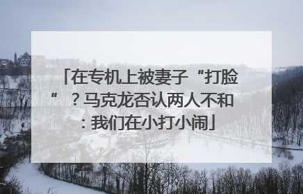 在专机上被妻子“打脸”？马克龙否认两人不和：我们在小打小闹