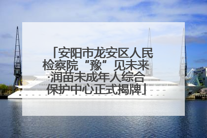 安阳市龙安区人民检察院“豫”见未来·润苗未成年人综合保护中心正式揭牌