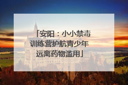 安阳：小小禁毒训练营护航青少年远离药物滥用