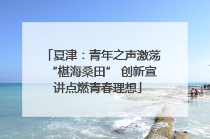 夏津：青年之声激荡“椹海桑田” 创新宣讲点燃青春理想