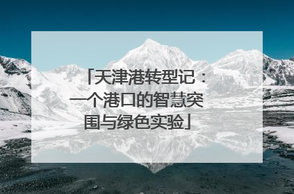 天津港转型记：一个港口的智慧突围与绿色实验