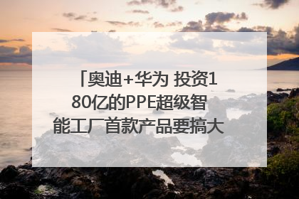 奥迪+华为 投资180亿的PPE超级智能工厂首款产品要搞大事情？｜粤港澳车展