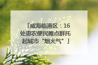 威海临港区：16处惠农便民摊点群托起城市“烟火气”