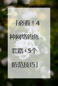 必看！4种网络钓鱼套路+5个防范技巧