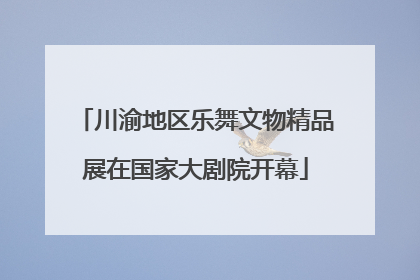 川渝地区乐舞文物精品展在国家大剧院开幕