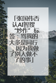 张国伟否认AI智搜“炒作”标签：骂我的大多是同行，因为我做了别人做不了的事