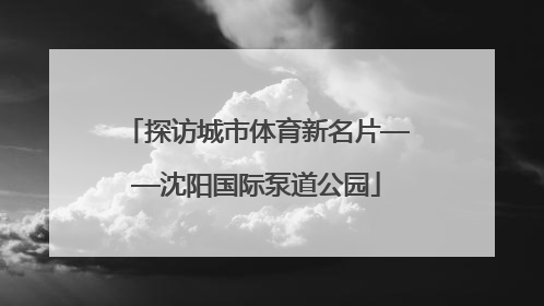 探访城市体育新名片——沈阳国际泵道公园