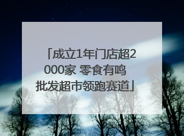 成立1年门店超2000家 零食有鸣批发超市领跑赛道