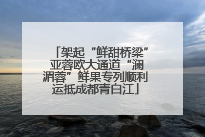 架起“鲜甜桥梁” 亚蓉欧大通道“澜湄蓉”鲜果专列顺利运抵成都青白江
