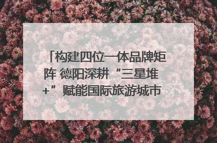 构建四位一体品牌矩阵 德阳深耕“三星堆+”赋能国际旅游城市建设｜文旅局长说