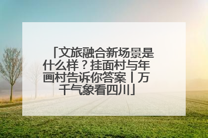 文旅融合新场景是什么样？挂面村与年画村告诉你答案丨万千气象看四川