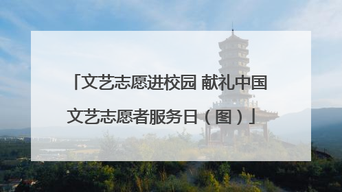 文艺志愿进校园 献礼中国文艺志愿者服务日（图）