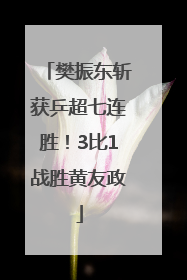 樊振东斩获乒超七连胜！3比1战胜黄友政
