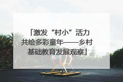 激发“村小”活力 共绘多彩童年——乡村基础教育发展观察