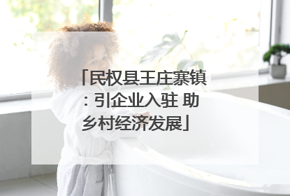 民权县王庄寨镇：引企业入驻 助乡村经济发展